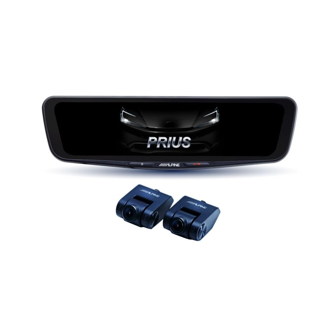 

Alpine 60 Series Prius exclusive digital mirror with drive recorder mirror replacement type rear (ALPINE) (2023.1-present) 10-inch [genuine / in-car чорний
