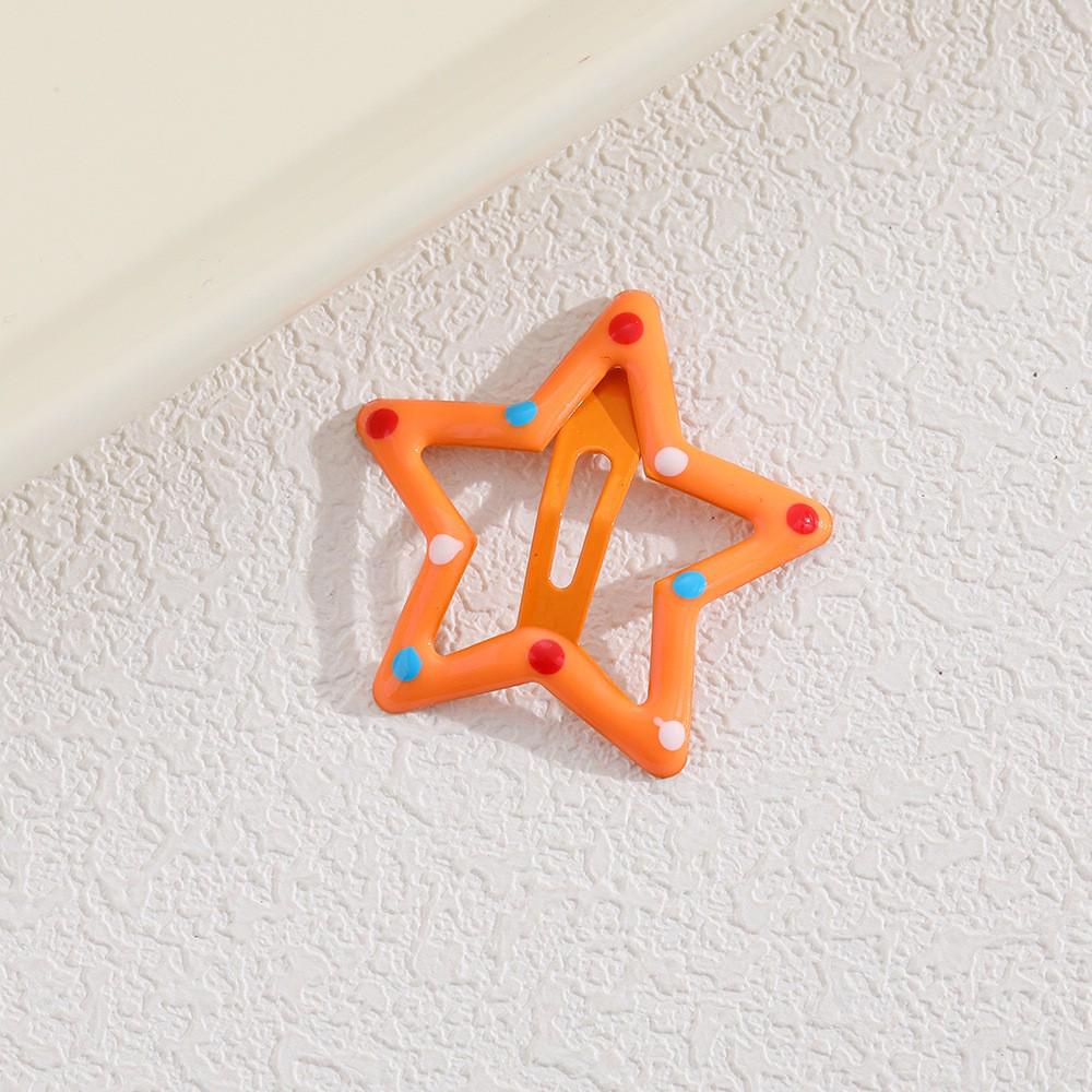 Children's Candy Color Star Hair Clips - Small Size BB Bangs Accessories
