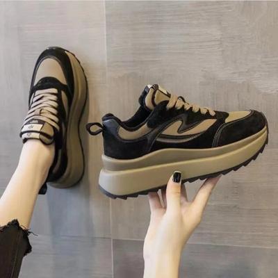 Women's Shoes Fashion Thick Sole Casual Shoes Womens Sneakers Versatile Fashion Platform Sneakers Flat Walking Footwear