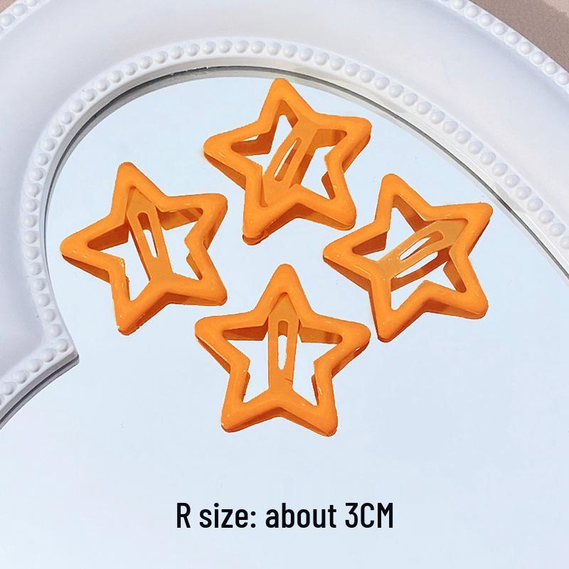 Dopamine Cute Star Hair Clips: DIY Five-Pointed BB Clips for Women & Kids' Bangs