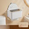Tissue Box Wall-mounted Toilet Tissue Box Without Perforation Kitchen and Living Room Tissue Storage Box