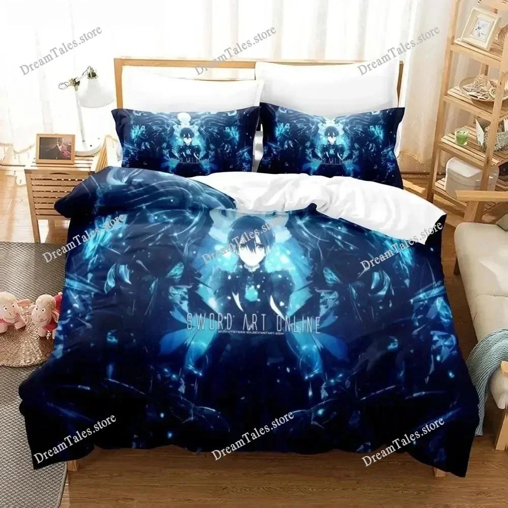 Anime Sword Art Online Bedding Sets Home Textile Pillow Case 3D Bed Linen Duvet Covers Kids Gift Bed Set Home Textiles Bedding74