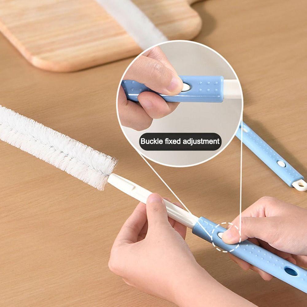 Durable Long Handle Bottle Brush Cleaner Flexible Narrow-mouth Cup Brush No Dead Angles Cleaning Brush Kitchen Cleaning Tools