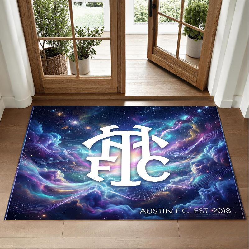 Tottenham Hotspur Design Crystal Velvet Rug Soft Decorative Mat for Bedroom Entrance