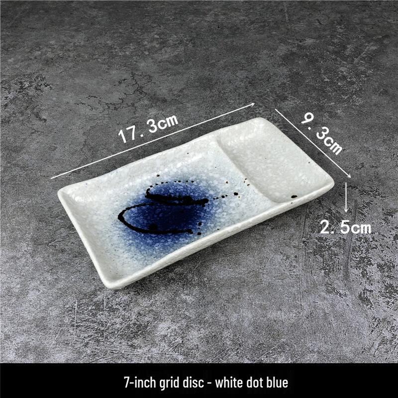 Japanese Style Ceramic Dumpling & Snack Plate