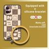 Protective Personality Phone Case For MOTO G55 5G Creative Solid Color Cute Heat Dissipation Bracelet Waterproof Ring