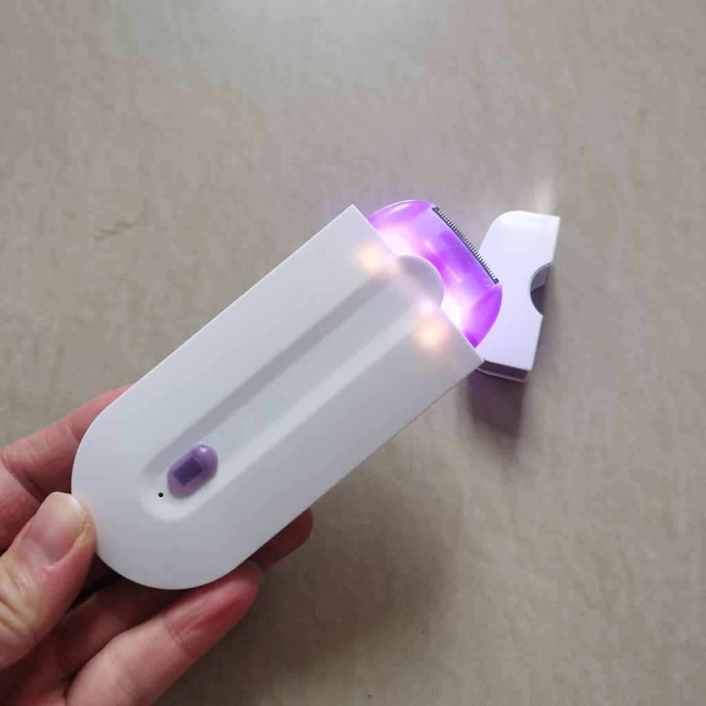 Pánský a dámský indukční holicí strojek, holicí strojek s modrým světlem, dámský holicí strojek, odstraňovač chloupků