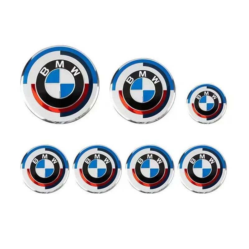 7 stk Bilpanser Front Bak Bagasjerom Emblem Merke For BMW 50-årsjubileumsutgave E36 E46 E53 E90 E60 E93 E87 G01 G20 X3 X5 F30 F20