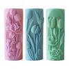 Silicone Molds Flowers Pillar Molds Epoxy Resin Molds Handmade Castings Molds Flower Cylinder Plasters Molds