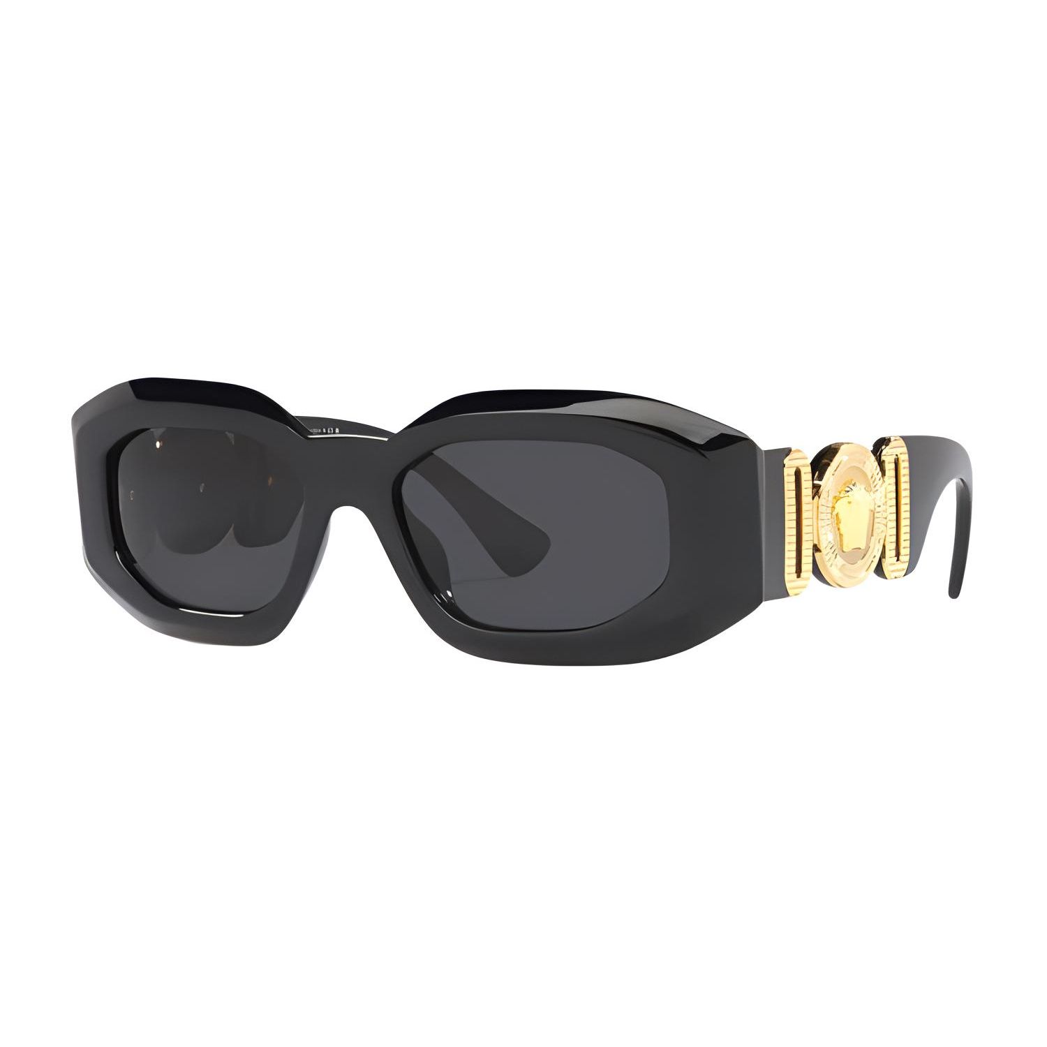 

Versace Logo Irregular Frame Sunglasses Women sunglasses Black O4425UOGB18754ONUL Basic Packaging,53