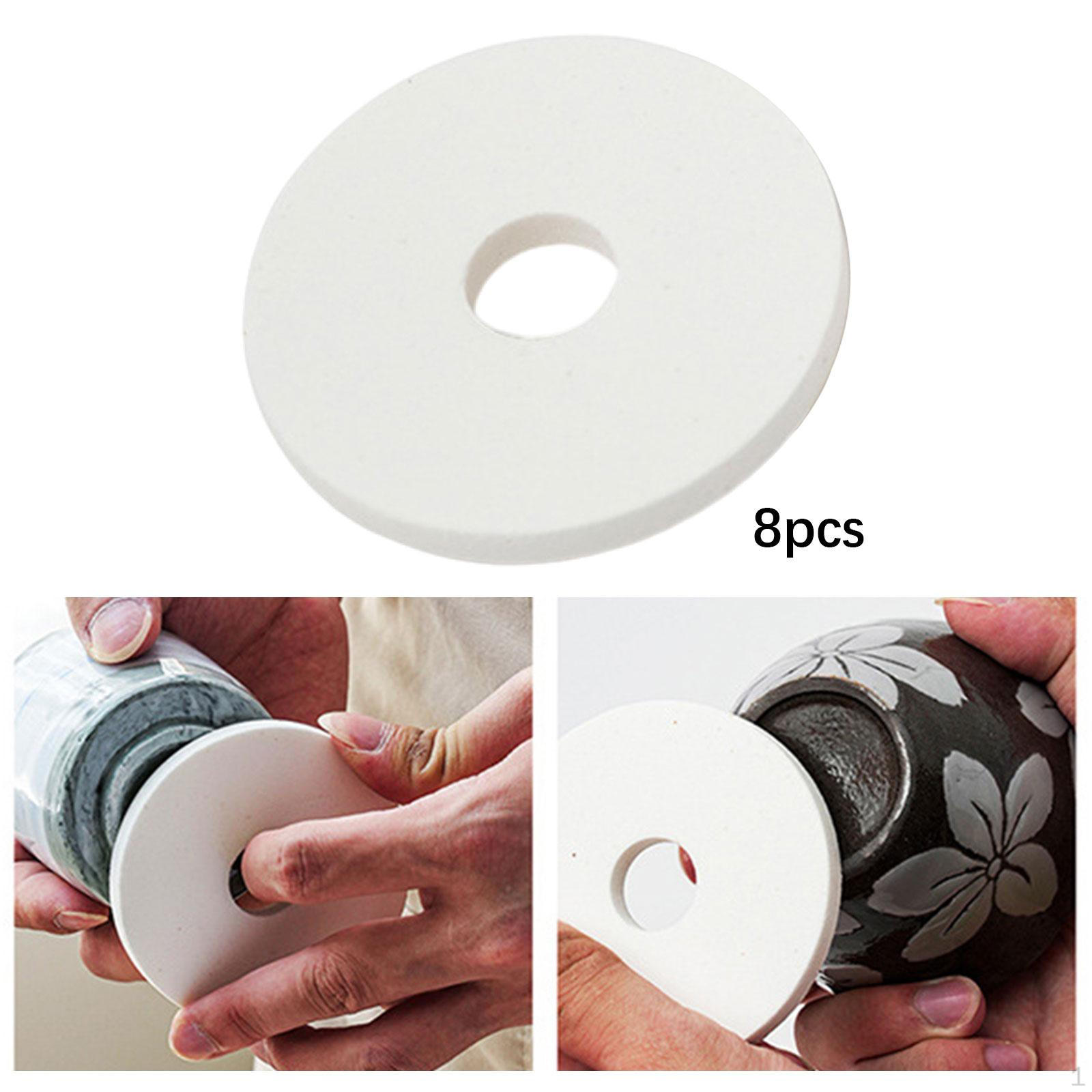 

8 шт. Ручной шлифовальный блок для керамического блока, практичное эффективное шлифование Round