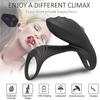 Cock Ring Vibrator USB Charging Penis Rings Electric Sex Toys for Couple Men Rechargeable Cock Scrotum Chastity Clit G Spot