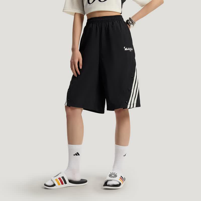 adidas Pantalones Cortos Deportivos de Moda Versátiles para Mujer