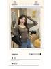 2025 Autumn Women's Retro Slim Fit Stripe Long Sleeve T-shirt