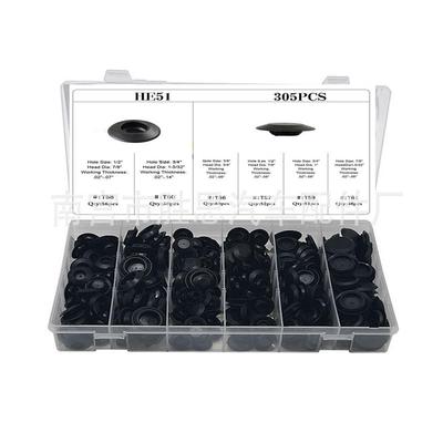 305PCS Rubber Plugs & Clips Set for Car and Furniture Decoration & Fixing