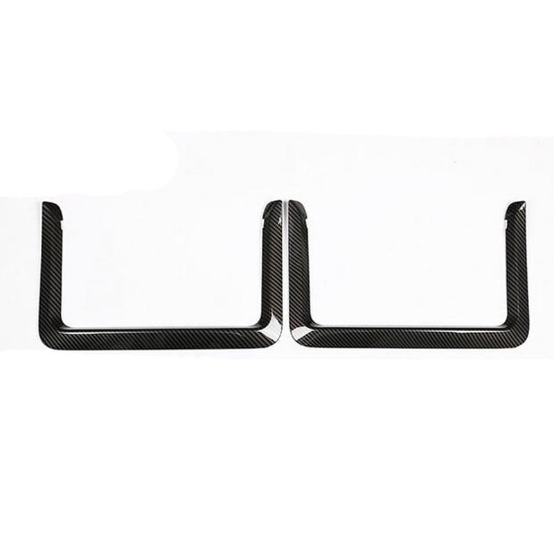 For BMW 1 2 3 4 Series 3GT F30 F34 F20 2pcs Carbon Fiber Color Car Seat Back Net Frame Trim Car Interior