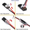 20 Pcs Double-Wire Plug-in Connector with Locking Buckle-Pluggable LED Wire Connectors 2 Pin 2 Way Electrical Wire Connector