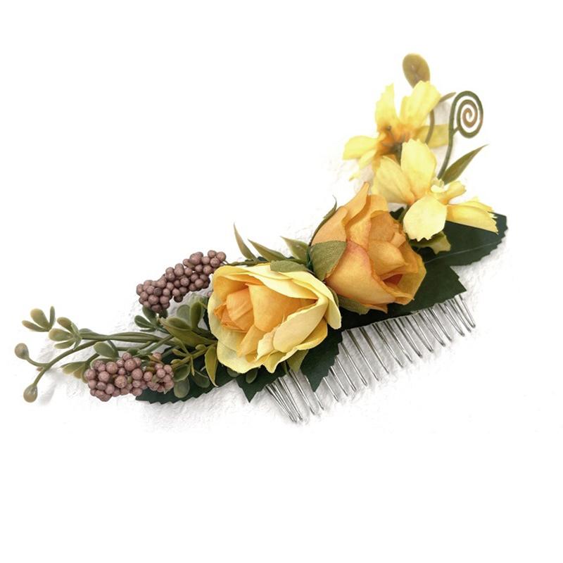 1Pc Hairpin Aesthetic Beauty Hair Accessories Bohemia Flower Fashion Wedding Bride Hair Comb