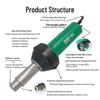 1600W High-Power Industrial Hot Air Gun for PVC/PE Plastic Welding and Waterproof Membranes
