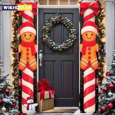 Christmas Hanging Door Banner Merry Christmas Decoration for Home 2025 Xmas Door Decor Navidad Notal Noel Ornament New Year 2026