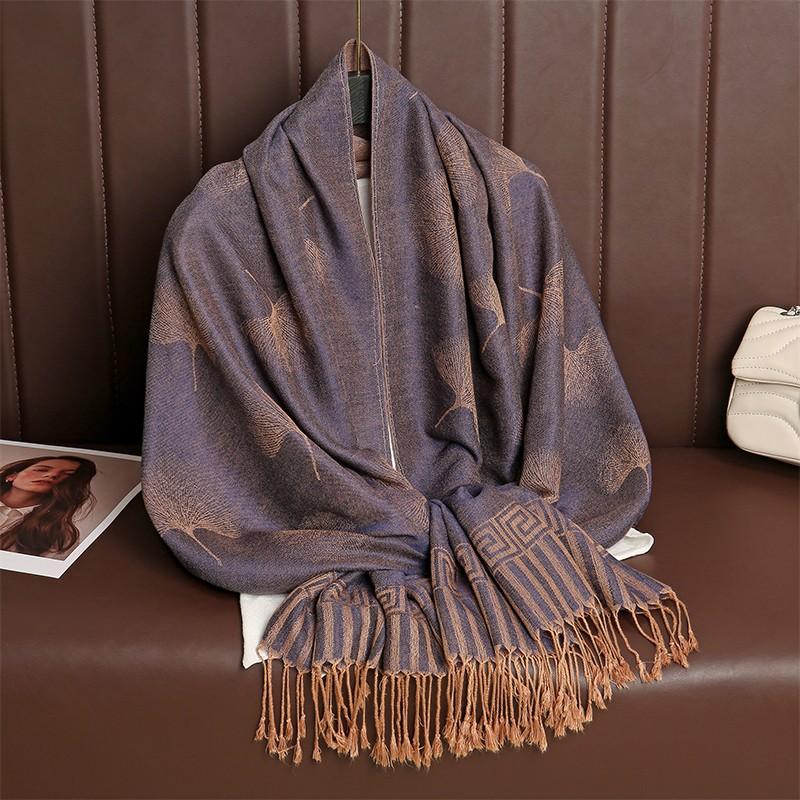 Luxury Thick Cashmere Scarf Women Print New Wraps Pashmina Travel Poncho Warm Blanket Winter Bufanda Shawl Female Stoles