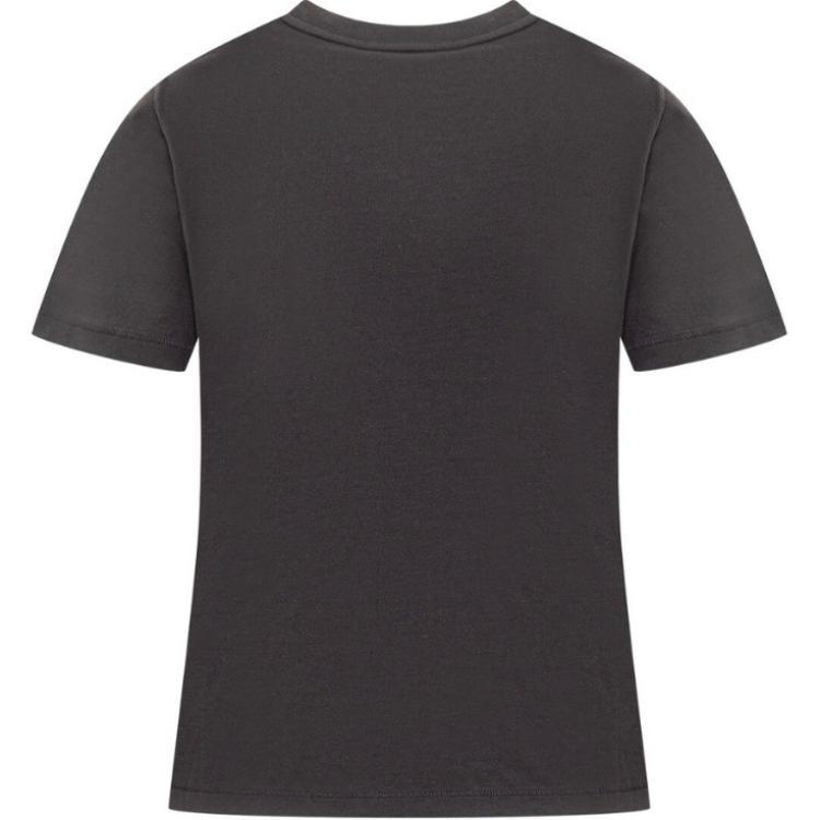 Moncler Solid Color Round Neck Casual Slim Fit Short Sleeve T-Shirt Women Tops Dark-Gray J10938C00019M3926952