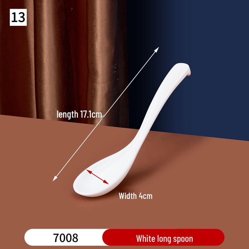 Ru Han Commercial White Long Rice Spoon
