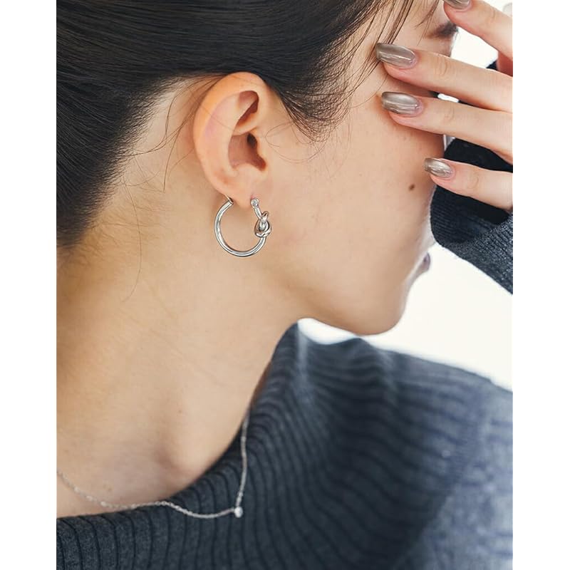 [mico.lor] stainless earrings (229) Yuwaki set of 2 ladies surgical stainless steel 316L Compatible with metal allergies golden