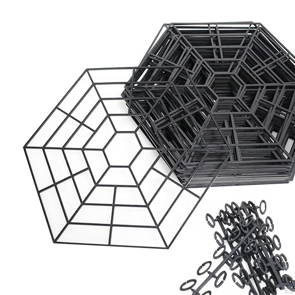 20 Pieces Fishing Pond Net Protectors, Netting Multifunctional, DIY Six Angle Guards,Protective