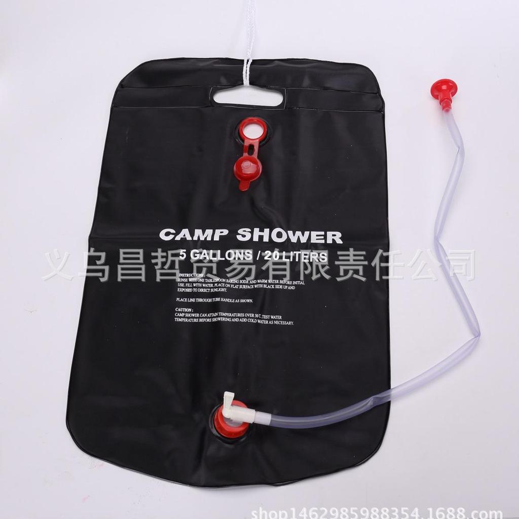 20L Solar-Heated Portable Camping Shower Bag