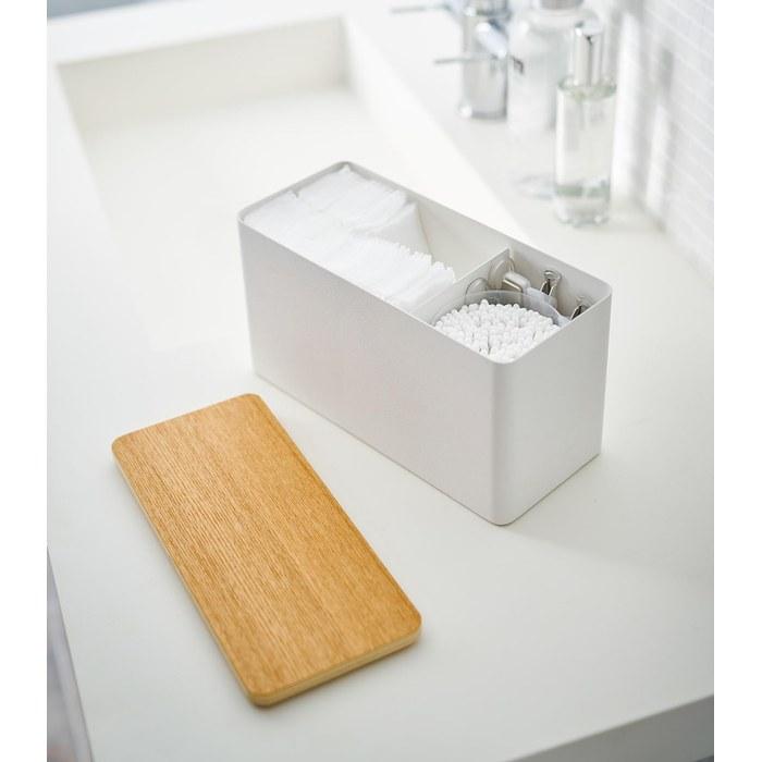 Yamazaki Lin Bathroom Storage Case Natural, Approx. 23X10.5X14cm, 4808