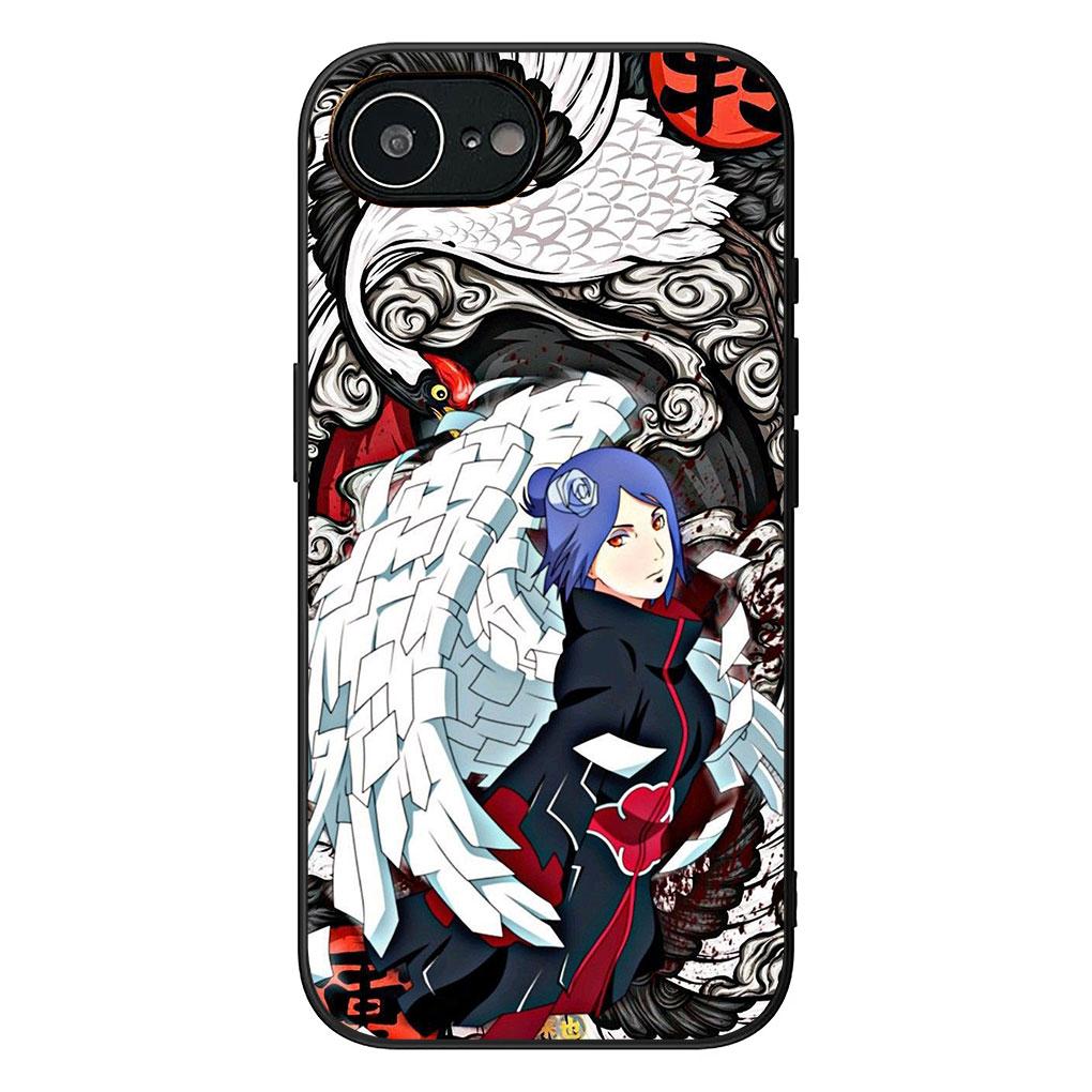 konan Narutos Pain Akatsuki Casing Phone Cover for Apple iPhone 17 16 14 15 Pro Max Plus 15+ 16E XR ProMax Air 16+ Soft Case