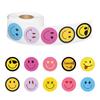 500 Smiley Face Stickers/Roll: Decorative Sealing Stickers for Student Notebooks