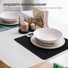 2pcs Silicone Drying Mat Set Kitchen Countertop Dish Draining Pad Heat Resistant For Cups Bowls Plates Bar Tableware Mats