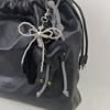 New in Leather Horse Bag Charm Rope Bow Accessories Luxury Keychains Pendant Creative Ornament Gift