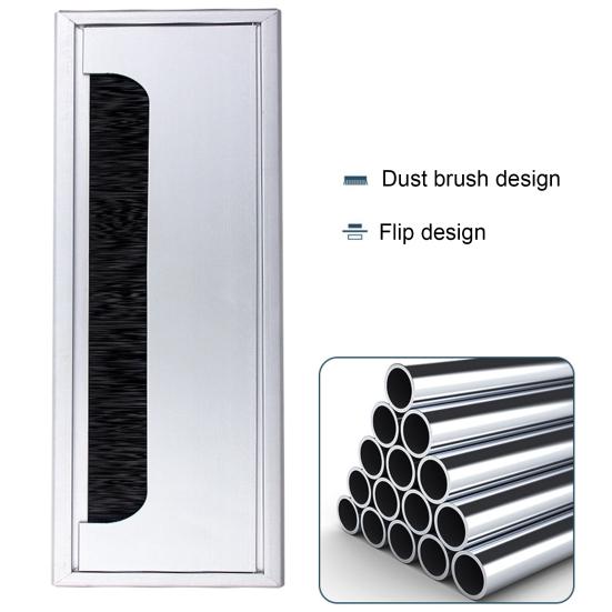 Cable Grommets Scratch Resistant Anti-corrosion Square Long Lasting Wires Arrange Cable Hole Cover Home