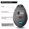 ZELOTES F-35 Wireless 2.4GHz Rechargeable Vertical Mice 6 Buttons 2400 DPI Adjustable Ergonomic Optical Gaming Computer Mouse