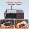 VEVOR Tortoise Habitat, Wooden Tortoise House Indoor & Outdoor, Tortoise Enclosure with Hanging Light Stand