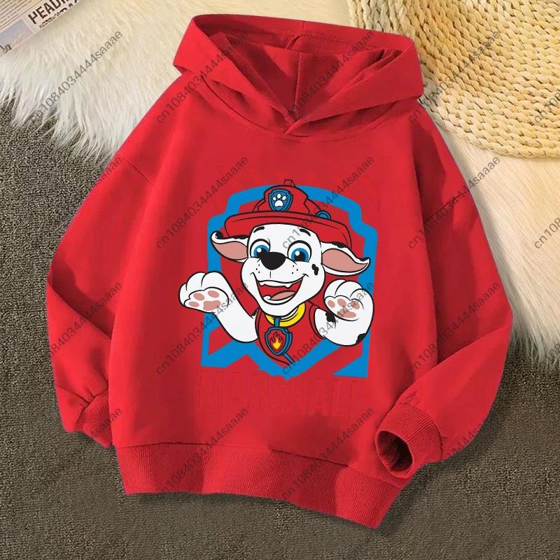 Cute PAW Patrol Kids Hoodies Skye Rubble Print Sweatshirt Trendy Long Sleeve Pullover Toddler Boys Girls Daily Outfit Gifts