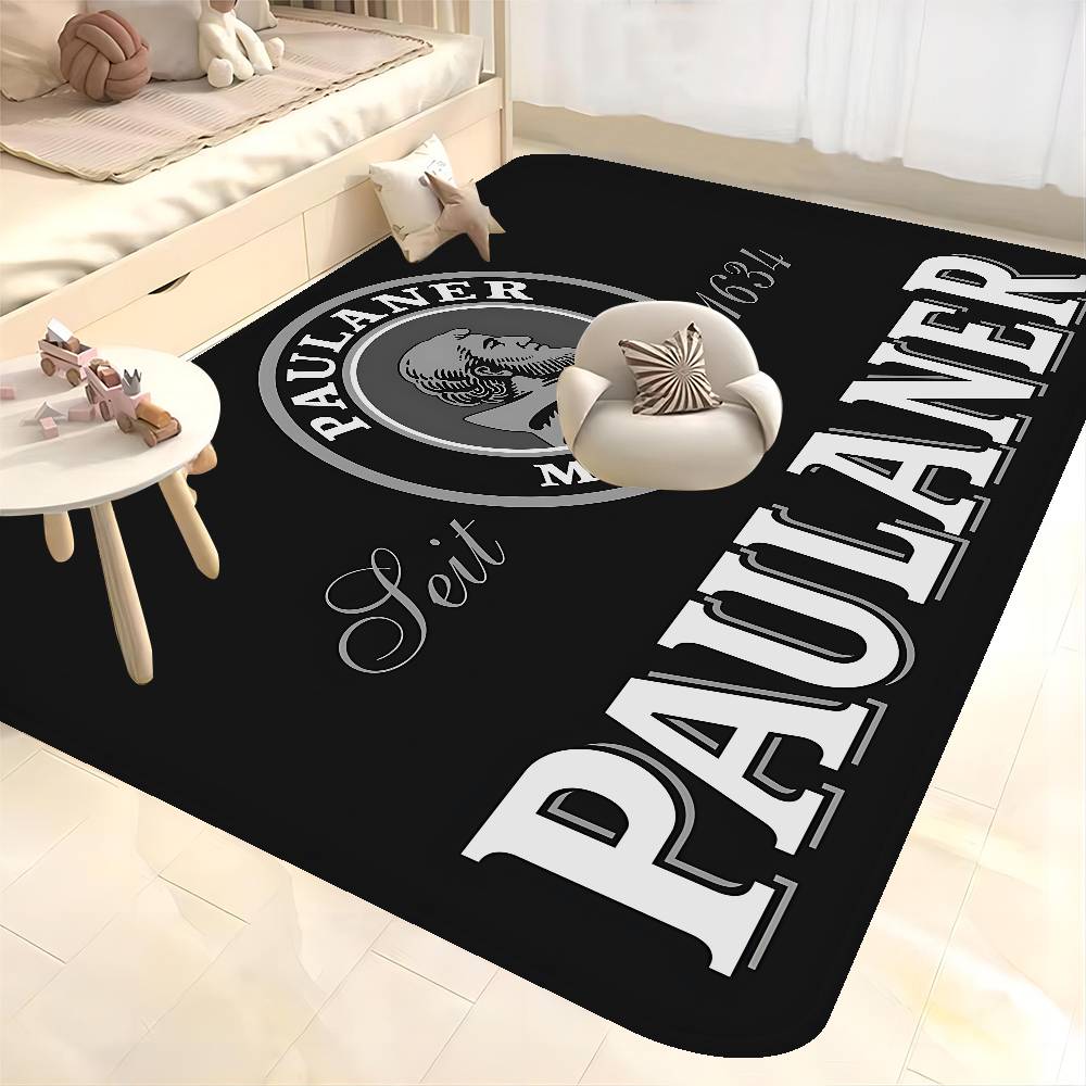 German Beer Paulaner Entrance Door Mat Nordic Style Bedroom Living Room Doormat Home Balcony Anti-Slip Modern Home Decor