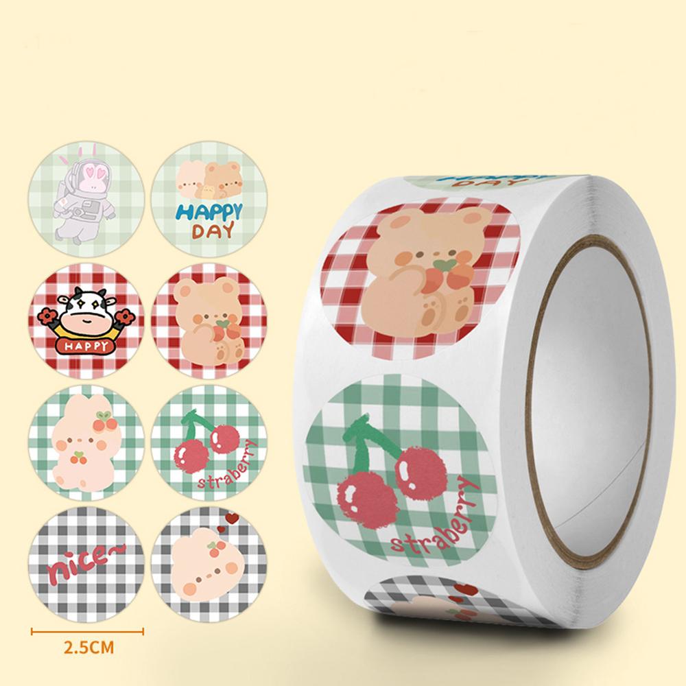 50-500pcs Cute Cartoon Thank You Stickers For Party Gift Decoration Packaging Label Reward Children Stationery Sticker