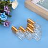 5ml Glass Empty Perfume Spray Bottle Refillable Travel Portable Perfume Atomizer(3mlGold Head )