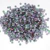 Good Quality Glass 16 Cut Faces Green Flame Color Hot Fix Flatback Rhinestone for Nail Art Bags Garment Decoration