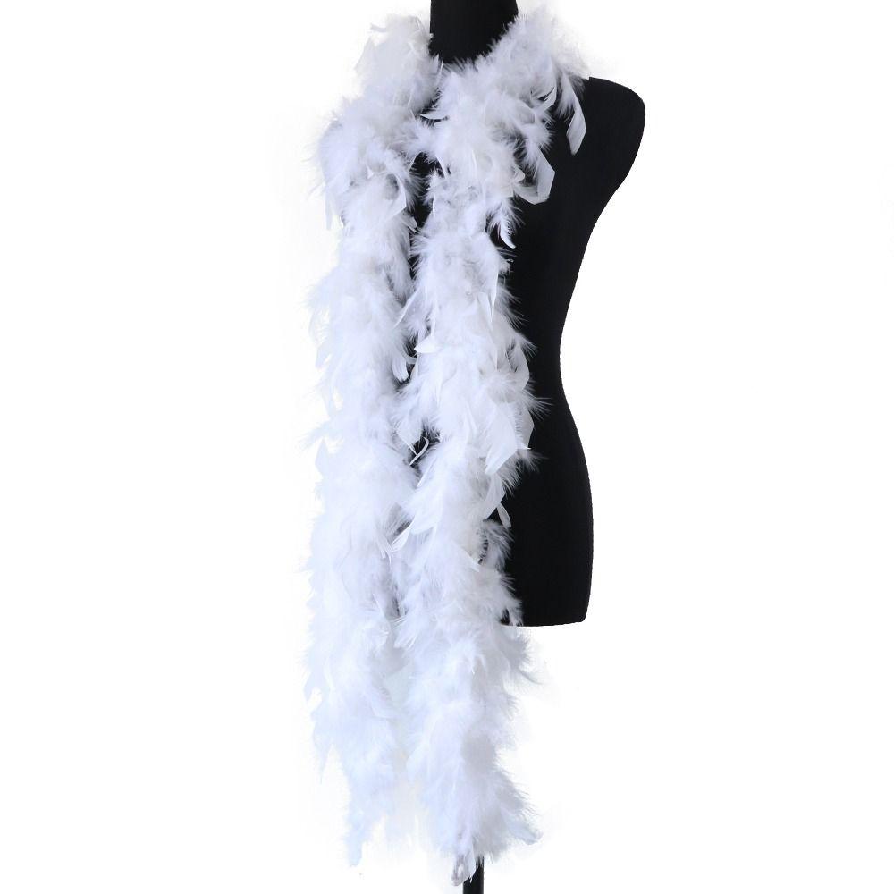 Natural Feather Boa Fluffy Apparel Fabric Wedding Supply Feather Scarf  Cosplay