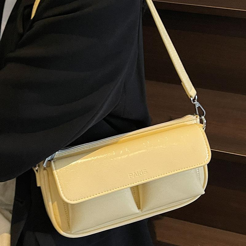 2025 summer new niche high-value retro underarm baguette bag women's casual shoulder messenger bag