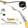 Propane Torch Weed Burner Kit High Output with Long Short Modes 10FT Hose Heavy Duty with Self Igniter Turbo Control Lever for Weeding Roofing Meltin