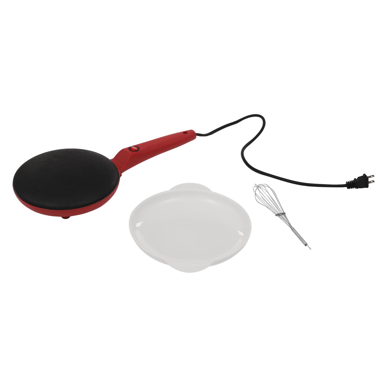 

Electric Crepe Maker - Portable, Nonstick, Automatic Temperature Control for Crepes, Pancakes, Tortillas US червоний