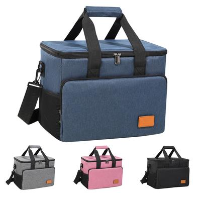 Insulated Lunch Box For Men & Women – Leak-Proof Cooler Bag With 4 Pockets, Adjustable Strap, Perfect For Work, Travel, And Picnics