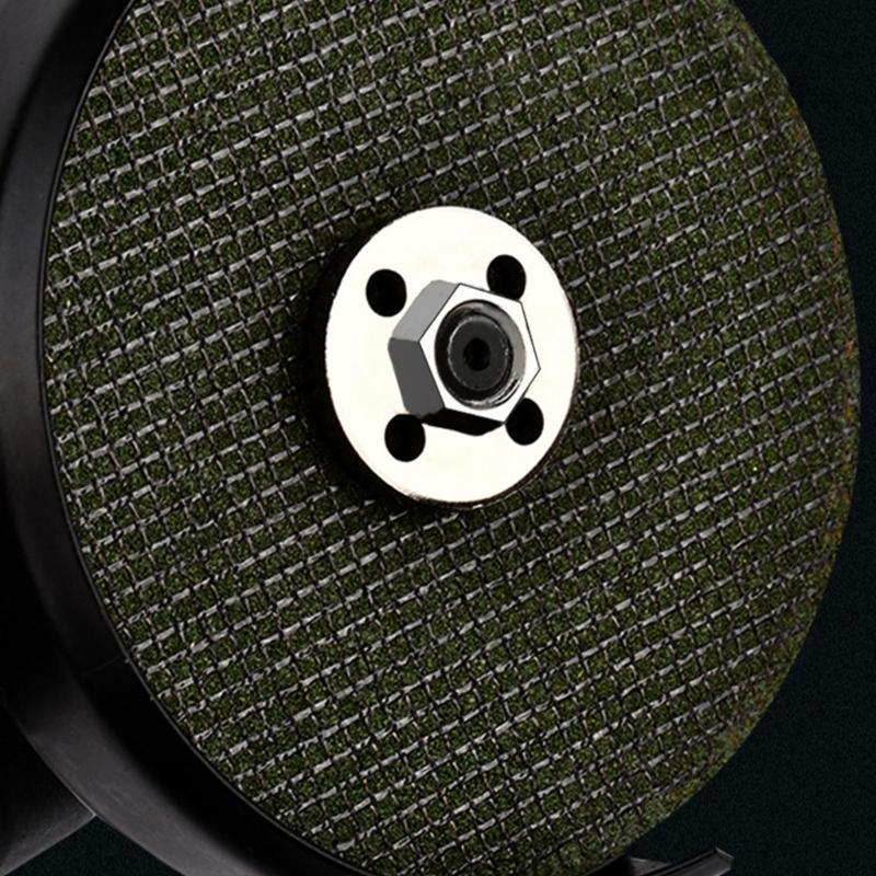 10pcs High Strength Alloy Grinder Flanges For 100mm Angled Grinders Rustproof Multiple Size Universal With Hex Nut Design