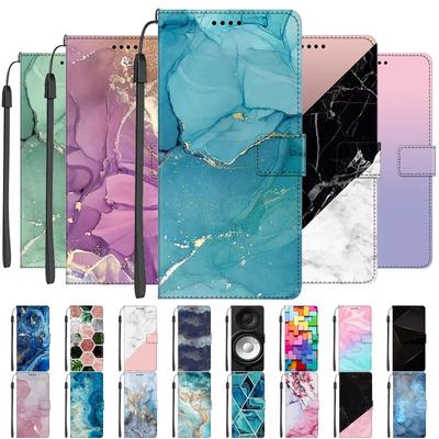 For Redmi Turbo 4 Marble Patterns Phone Case Flip Leather Cover for Ximomi Poco X7 Stand Book Wallet Cover Protector Capa Shield